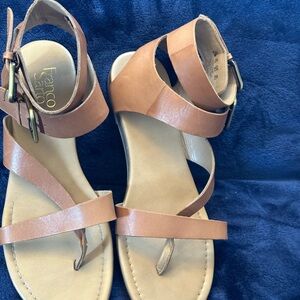 Franco Sarto Women's Brown Strappy Sandals